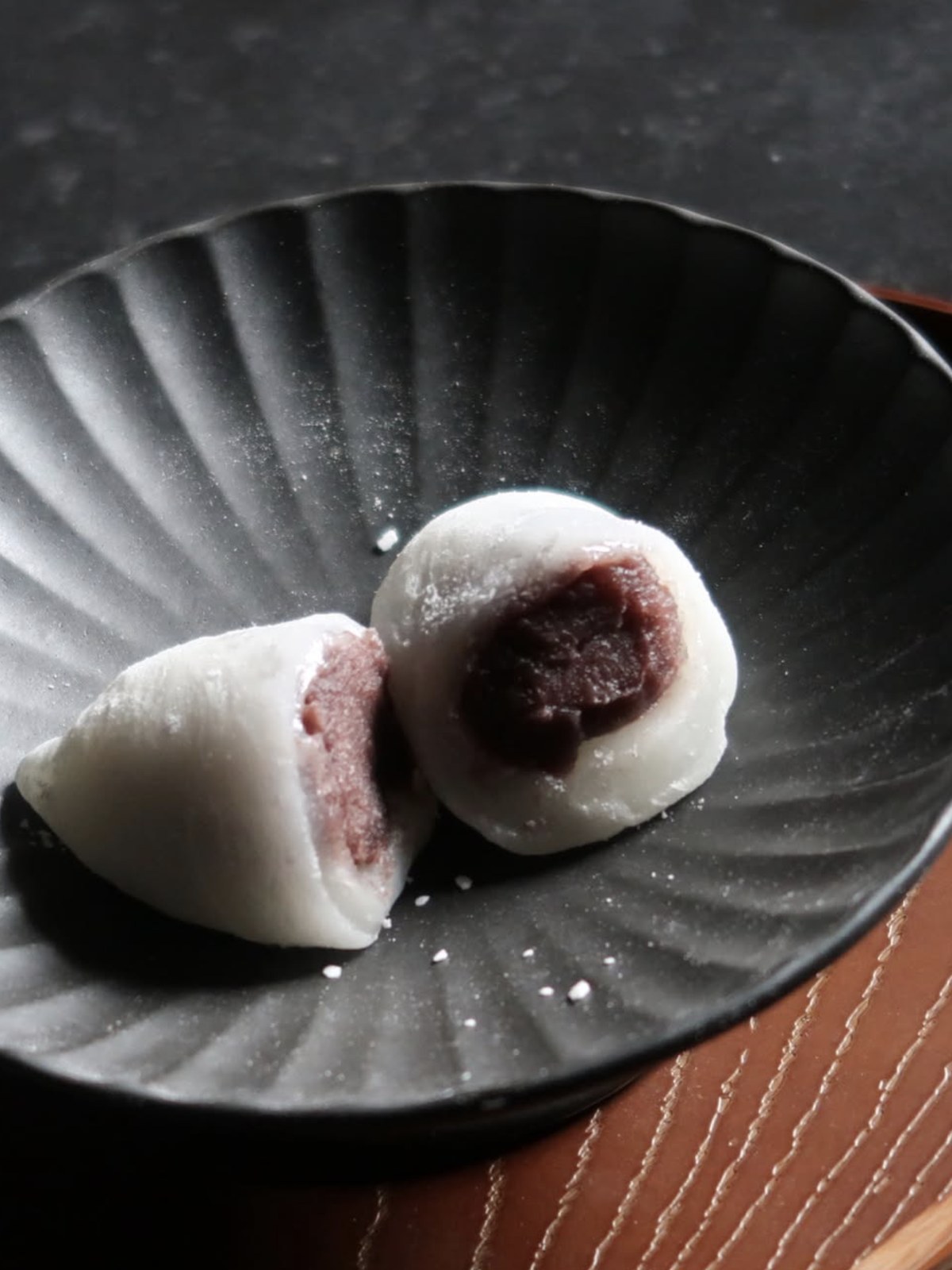 したたり餅の断面